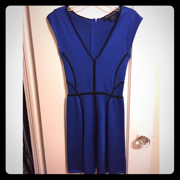 French Connection Never Worn Blue & Black Dress