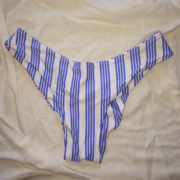 blue striped cheeky bottoms