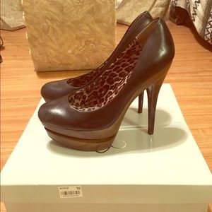 Jessica Simpson Colie Leather Platform Pumps