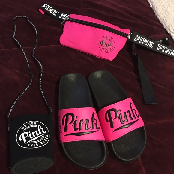 Victoria's Secret Pink Loozie, Slides, Fanny Pack!