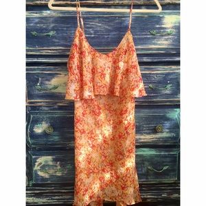 BCBG Floral Coral Sundress