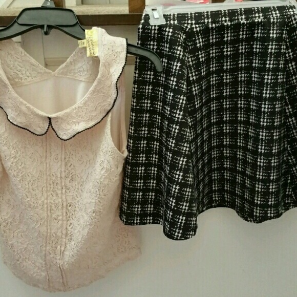 Vera Wang princess sleeveless top with skirt