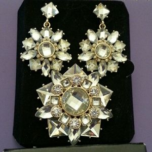 Brooch/ Pin and earrings set