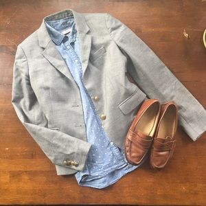 Heather Gray J. Crew Classic Schoolboy Blazer