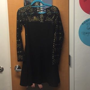 Black urban outfitters party dress