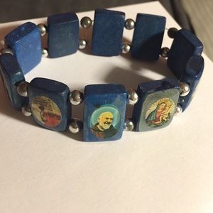 Religious wooden bracelet