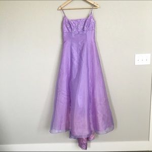 Purple Formal Dress w/ Spaghetti Straps