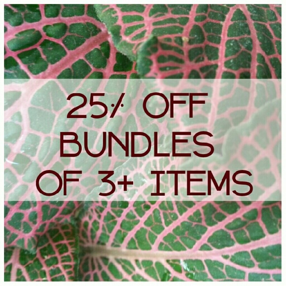 Buy three/25% off!