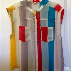 Vintage striped blouse