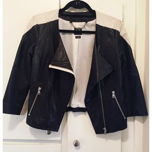 Armani Exchange exclusive lambskin leather jacket