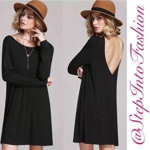 🎉 SALE🎉♠️Jersey Material Black Mini Dress