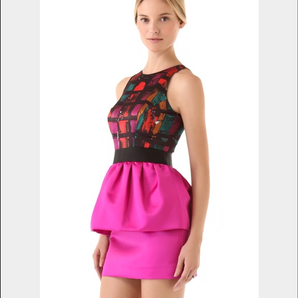 •Milly peplum dress• - Picture 2 of 4