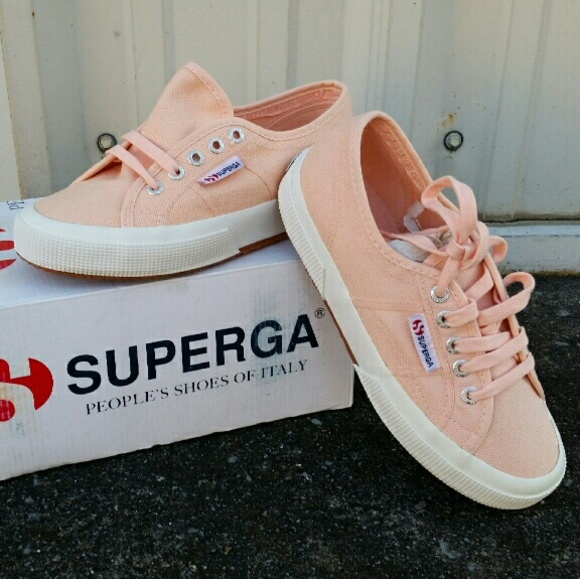 Peach Pink Superga's