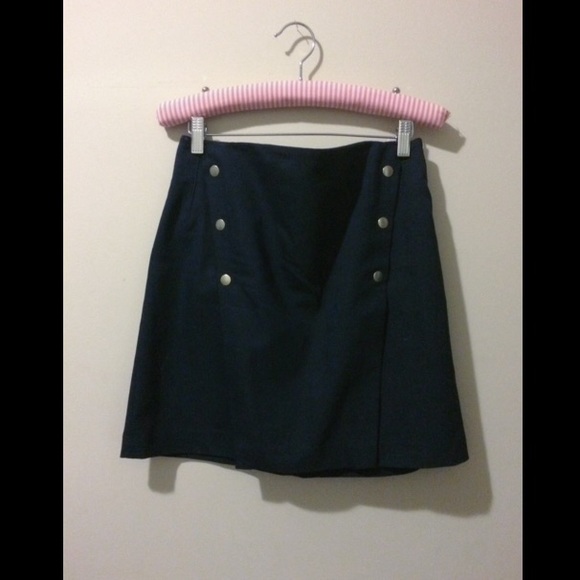 ZARA navy blue professional skirt