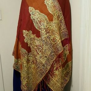 Pretty sequins shawl