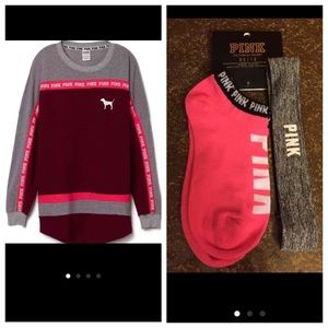 VS pink varsity crew BUNDLE