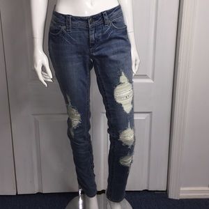 Bebe rhinestone skinny jeans