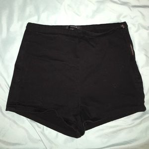 Black Stretchy, Fitted Shorts