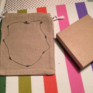 Black diamond by the yard necklace