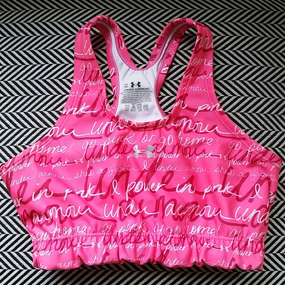 NWOT Pink Under Armour Sports Bra XS