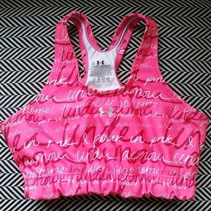 NWOT Pink Under Armour Sports Bra XS