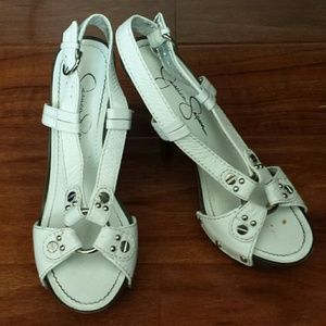 Jessica Simpson 'Gody' Sandals White