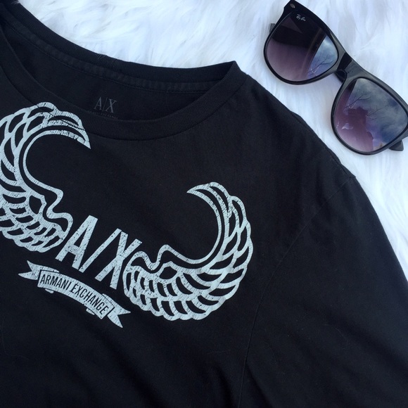 Armani Exchange Tops - • Armani Exchange • Black T-Shirt