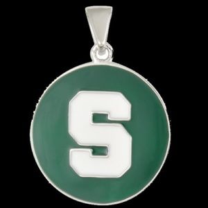 Michigan State Sterling Silver Pendant