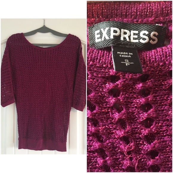 Express crochet look sweater