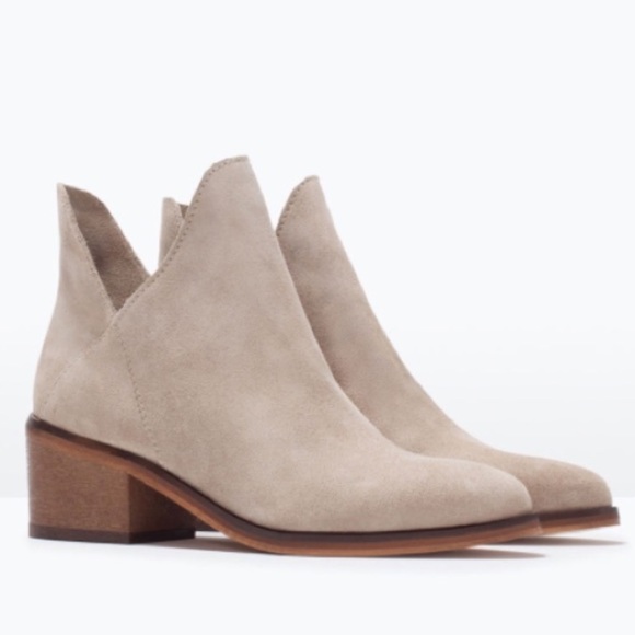 Zara Shoes - ZARA Trafaluc Sand Booties