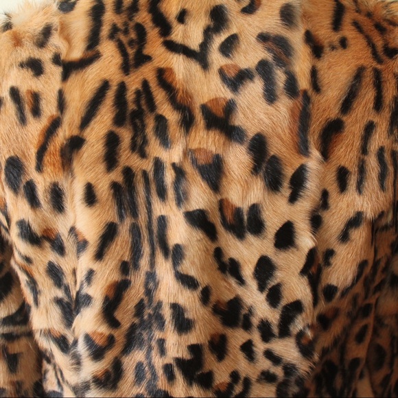 MAJE LEOPARD PRINT FUR COAT - Picture 2 of 4