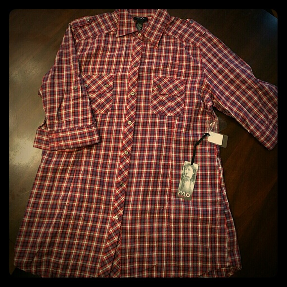 Fylo plaid top