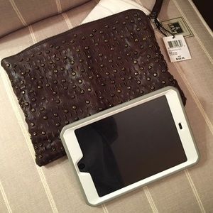 NWT FRYE Leather Clutch