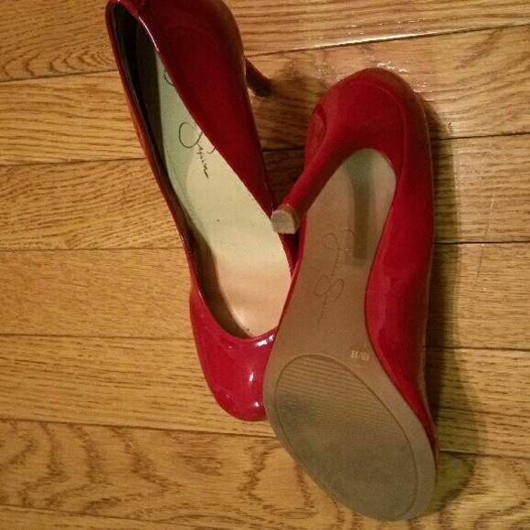 Jessica Simpson Red Patent Leather Pumps