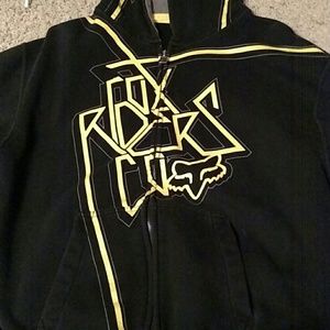 Fox zip up sweatshirt