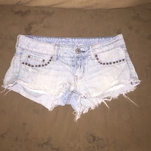 Light Wash Jean Shorts