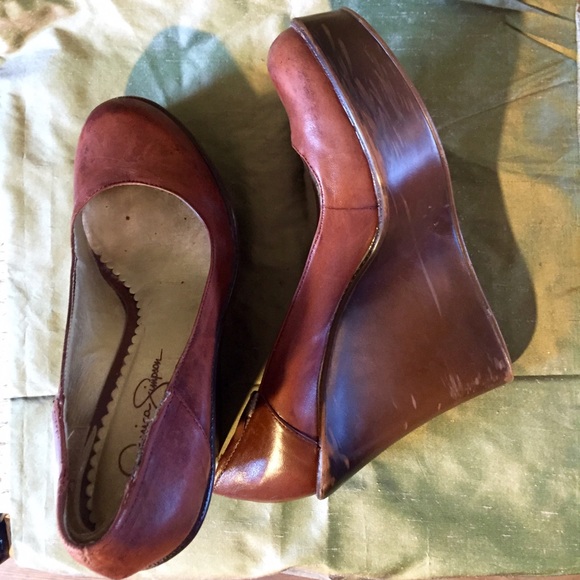 Cute brown wedge shoe - Picture 4 of 4