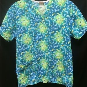 Dragonfly scrub top