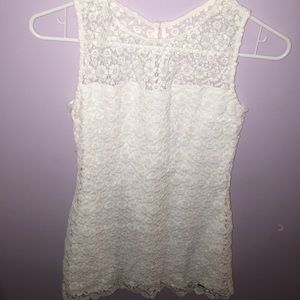 New with Tags. Hollister white lace dress size-0
