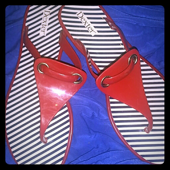 Red Jelly sandals
