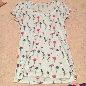 Urban outfitters mint and rose top
