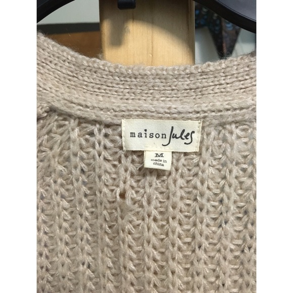 Knit Two Tone Cardigan Sweater - Picture 3 of 3