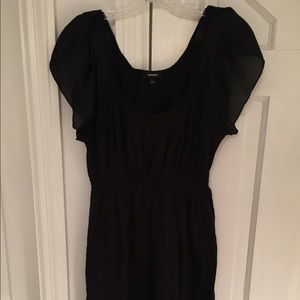 Basic black dress size L Express