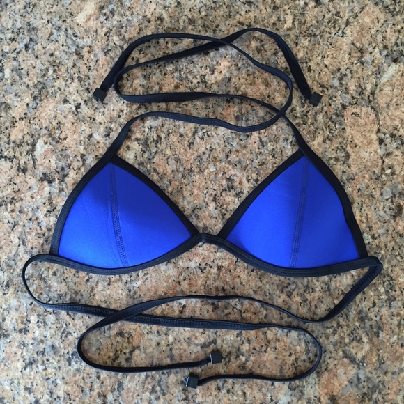 New Triangl Swimwear Chloe Top Malibu Blue Small - Picture 1 of 4