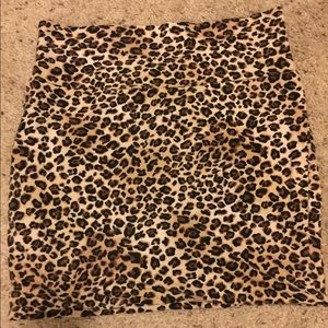 Leopard Print Mini Skirt Size M