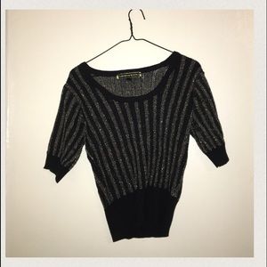 Vintage Black and Gold Striped Sweater