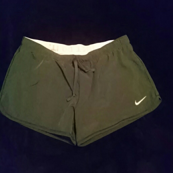 Gray/orange Nike dri fit shorts