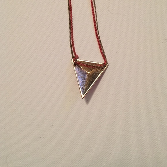 Orange Pyramid Necklace - Picture 3 of 3
