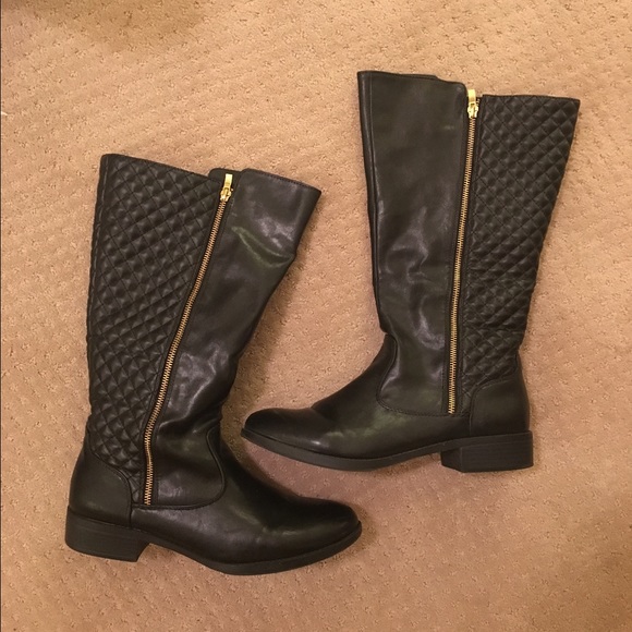 Wide Calf Black Boot