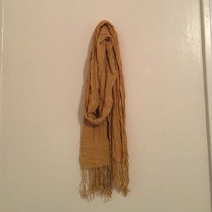 Mustard Yellow Knit Scarf